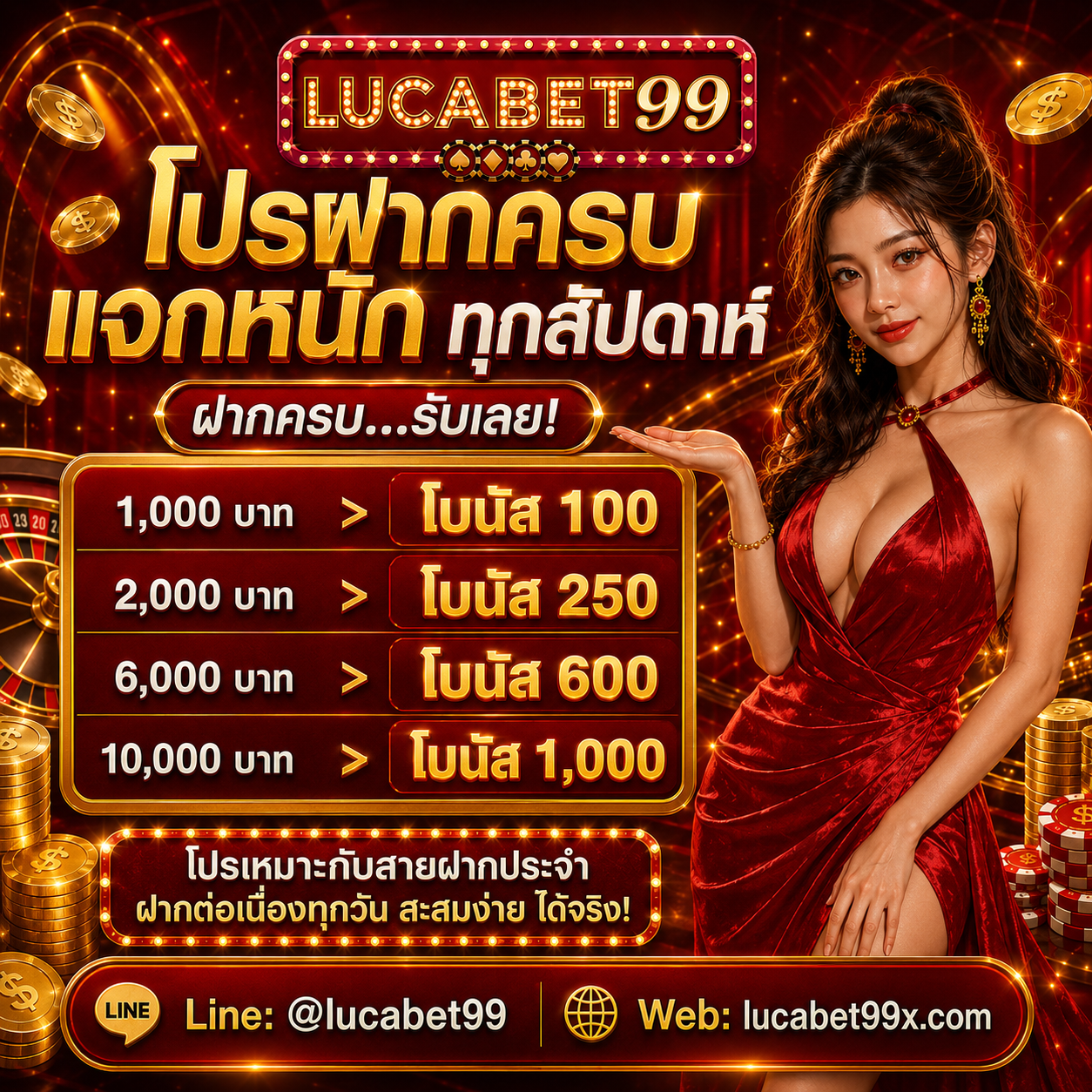 โปรฝากครบแจกหนัก
